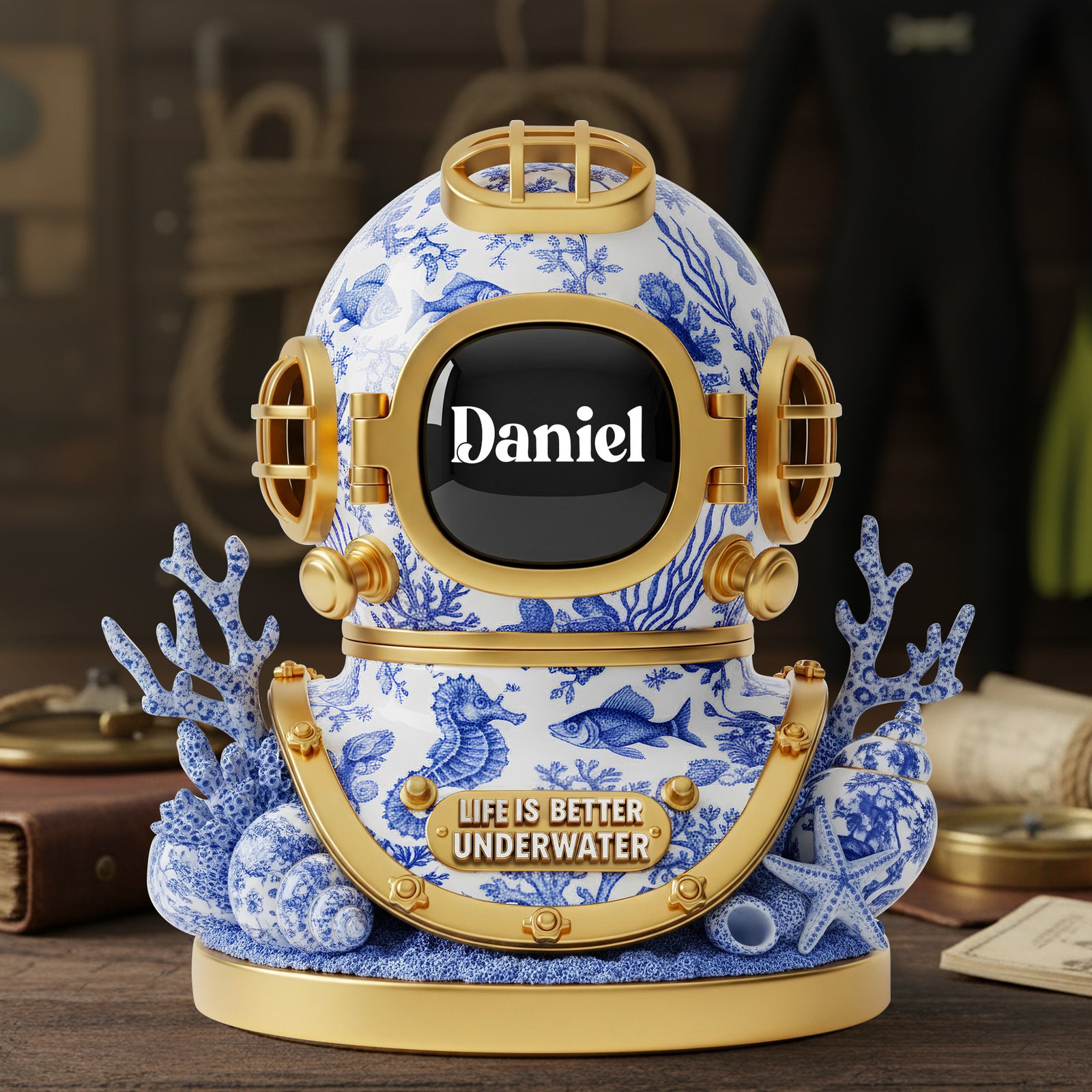 Dive Into Adventure Acrylic Plaque - Personalized Christmas Gifts For Scuba Divers 03PGLU200925 - Shaped Plaques - GoDuckee