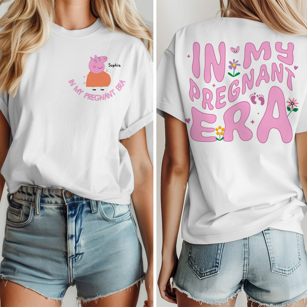 Personalized Gifts For Pregnant Mom Shirt 05natn100325 In My Pregnant Era - Shirts - GoDuckee