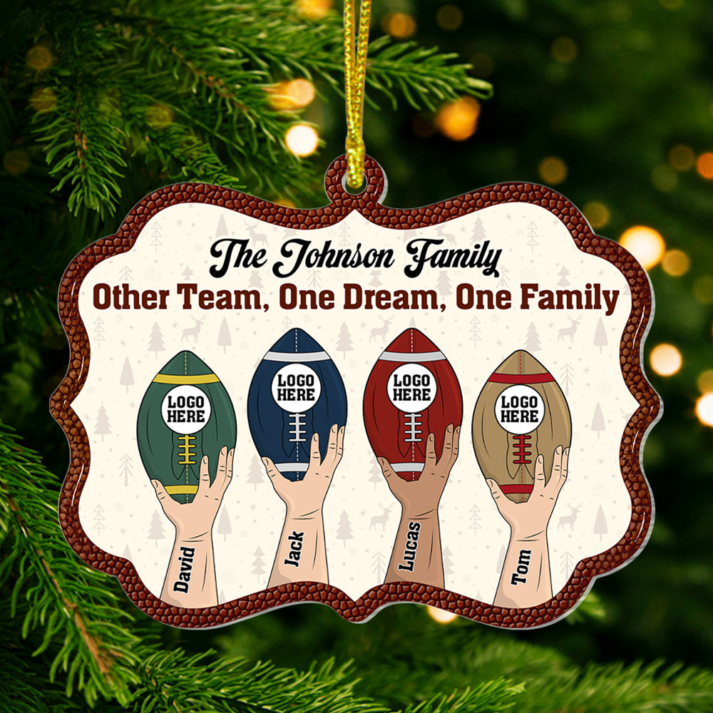 Personalized Gifts For American Football-loving Family Christmas Ornament 03ohtn211024 - Ornament - GoDuckee