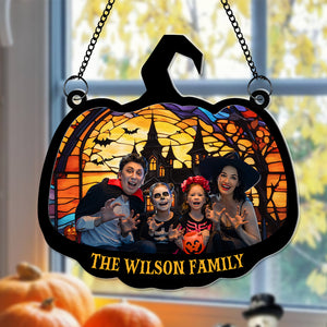 Custom Photo Gifts For Family Suncatcher Ornament 01PGLU040924 - Ornament - GoDuckee