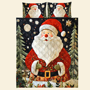 Christmas Santa Quilt Bed Set 06ACQN291024 - Blanket - GoDuckee