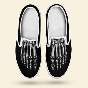 Gift For Nurse, Personalized Slip On Shoes, Foot Anatomy Slip On Shoes, Nurse Gift - Shoes - GoDuckee