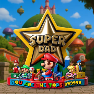 Super Speed Dad Acrylic Plaque - Personalized Gifts For Father 02TGLU090525 - Shaped Plaques - GoDuckee