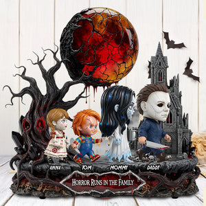 Horror Slay Family Acrylic Plaque Personalized Gifts For Family 02OHDT130625 - Shaped Plaques - GoDuckee