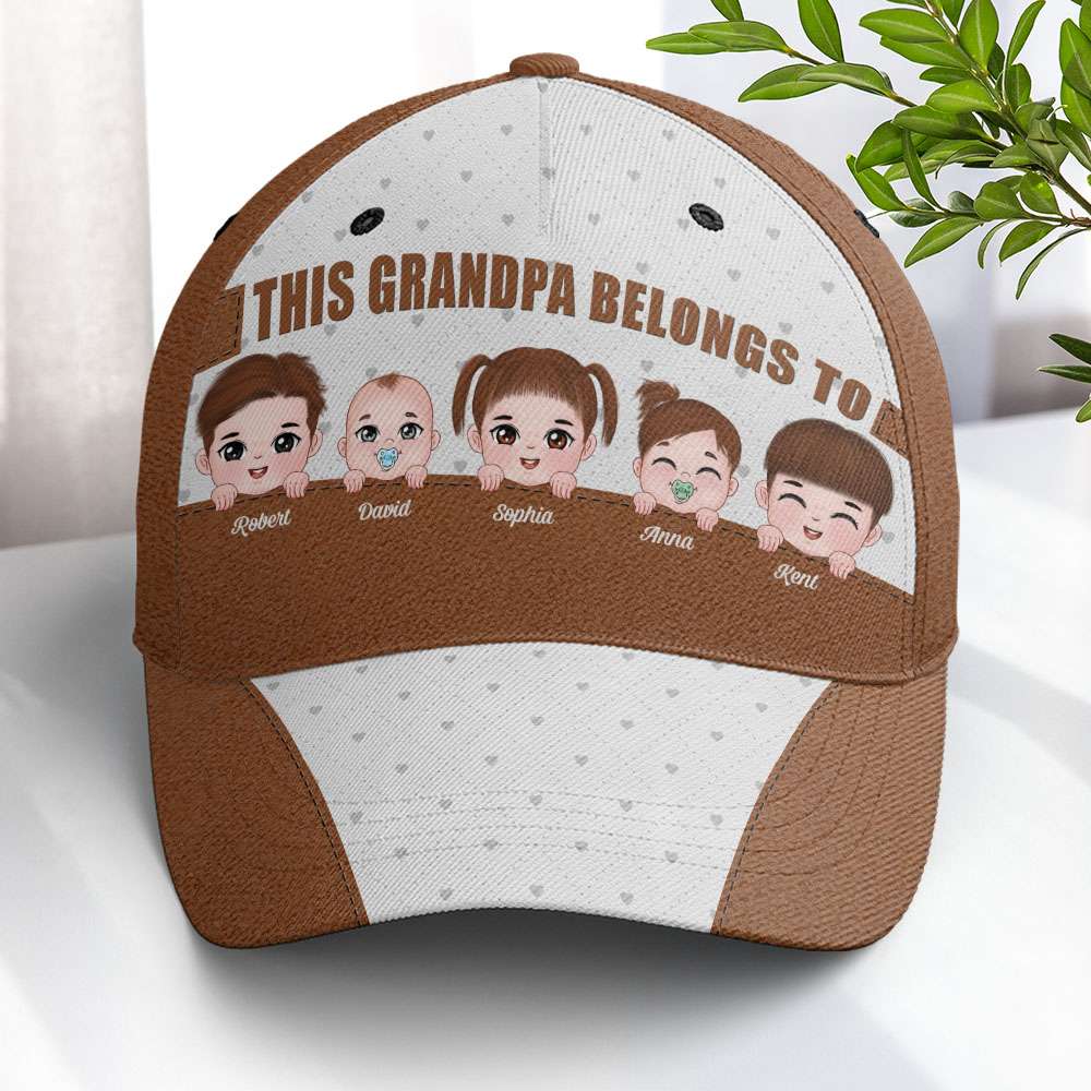 Grandparents Belong To [Custom Names] 01acqn130723hh Personalized Classic Cap - Classic Cap - GoDuckee