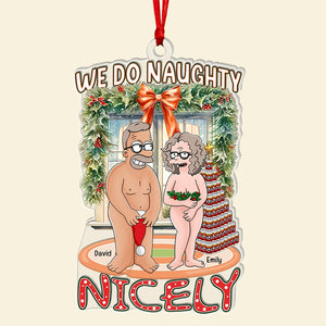 Personalized Gifts For Naughty Couple Ornament 03kaqn200724hg - Ornament - GoDuckee