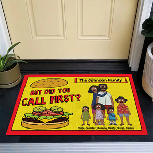 Personalized Gifts For Family Doormat Cartoon Family 01ACDT120225HG - Doormat - GoDuckee