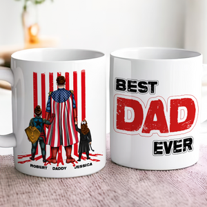 Personalized Gifts For Dad Coffee Mug Super Dad 02TOPU120425HG - Coffee Mug - GoDuckee