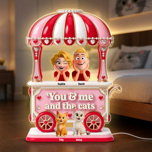 Couple Sweet Little Pet Gang Light Box - Personalized Gifts For Couple 06toqn220626 - Light Box - GoDuckee