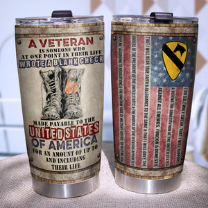 I Do Solemnly Swear Personalized Veteran Definition Tumbler, Custom Military Branch 02qhqn190623 - Tumbler Cup - GoDuckee