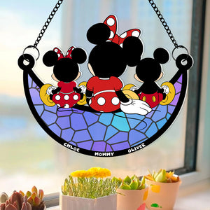 Personalized Gifts For Mom Suncatcher Window Hanging Ornament 06nadt260424 - Ornaments - GoDuckee