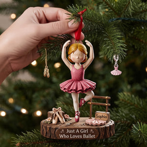 Ballet Girl Acrylic Ornament - Personalized Christmas Gifts For Ballet Lovers 03nalu100926 - Ornament - GoDuckee
