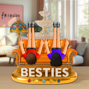 Besties Acrylic Plaque - Personalized Gifts For Best Friends 03napu210525 - Shaped Plaques - GoDuckee