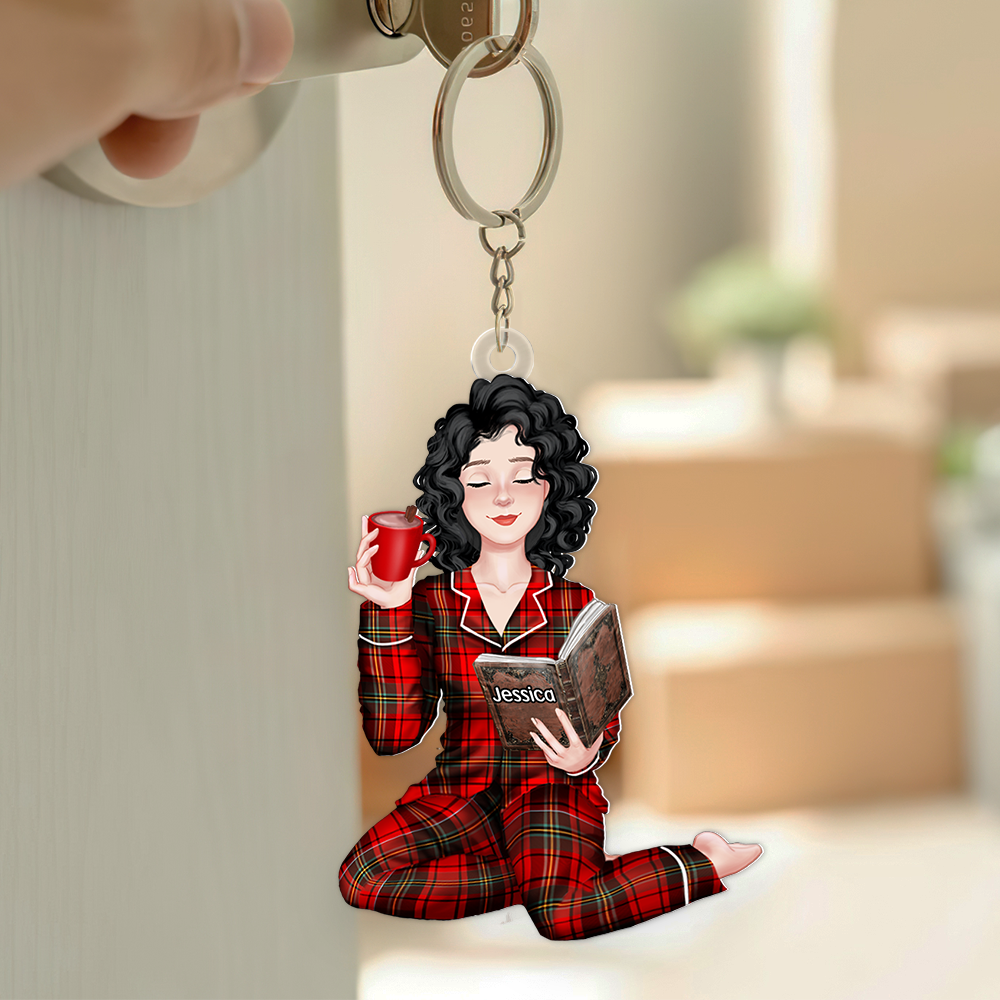 Personalized Gifts For Reading Girl Keychain 031acpu111124pa - Keychains - GoDuckee