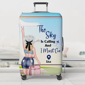 Personalized Gifts For Traveling Girl Luggage Cover 02PGMH100724TM - Luggage Covers - GoDuckee