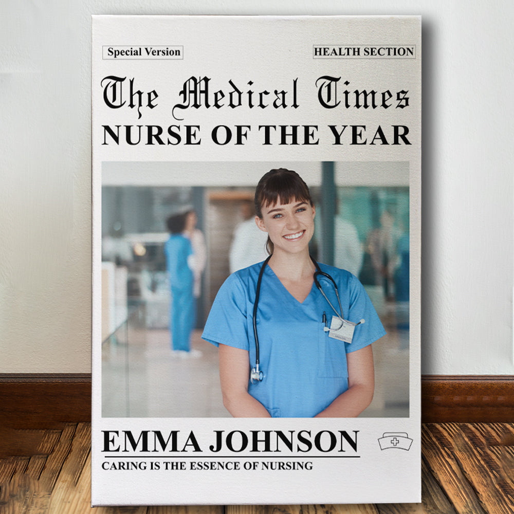 Personalized Gifts For Nurse Canvas Newspaper 06TGLU161224 - Poster & Canvas - GoDuckee