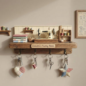 Personalized Gifts For Sewing Lovers Wood Key Hanger 02kimg181225 - Wood Sign - GoDuckee