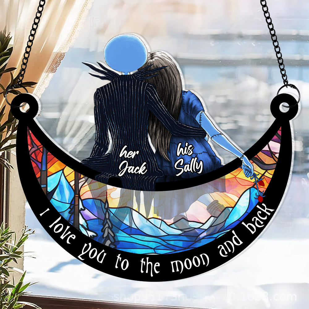 Personalized Gifts For Couple Suncatcher Ornament 03ACDT060824 - Ornament - GoDuckee