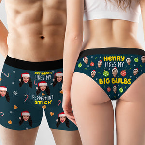 Custom Photo Gifts For Couple Boxer Briefs Christmas 04XQQN110924 - Boxer Briefs - GoDuckee