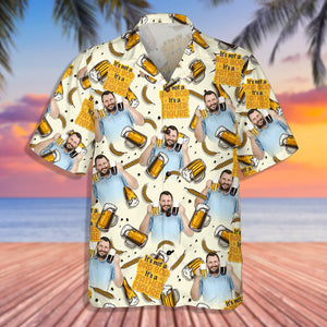 Custom Dad Bod Photo Personalized Hawaiian Shirt, Funny Father's Figure, Gift For Dad - Hawaiian Shirts - GoDuckee