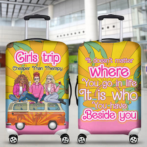 Personalized Gifts For Friends Luggage Cover Girls Trip 01XQLU241224HH - Luggage Covers - GoDuckee