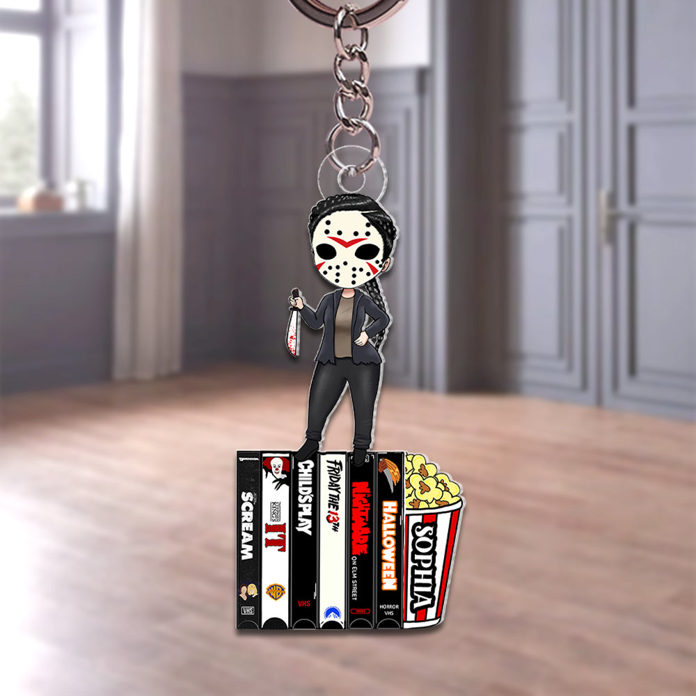 Personalized Gifts For Horror Movie Girl Acrylic Keychain 01NATN130824HH - Keychains - GoDuckee