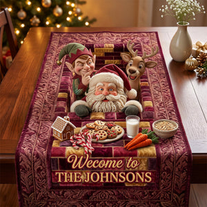 Fun Christmas Quilted Table Runner - Personalized Christmas Gifts 02qhdh210826