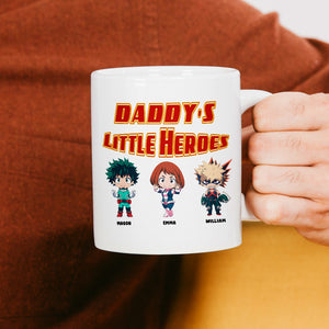 Personalized Gifts For Dad Coffee Mug Daddy's Little Hero 03KAMH200124 - Coffee Mugs - GoDuckee