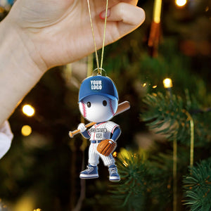 Personalized Gifts For Baseball Lover Christmas Ornament 02OHDT251124 - Ornament - GoDuckee