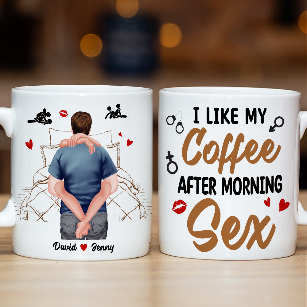 Personalized Gifts For Couple Coffee Mug I Like My Coffee Valentine's Gifts - Coffee Mugs - GoDuckee