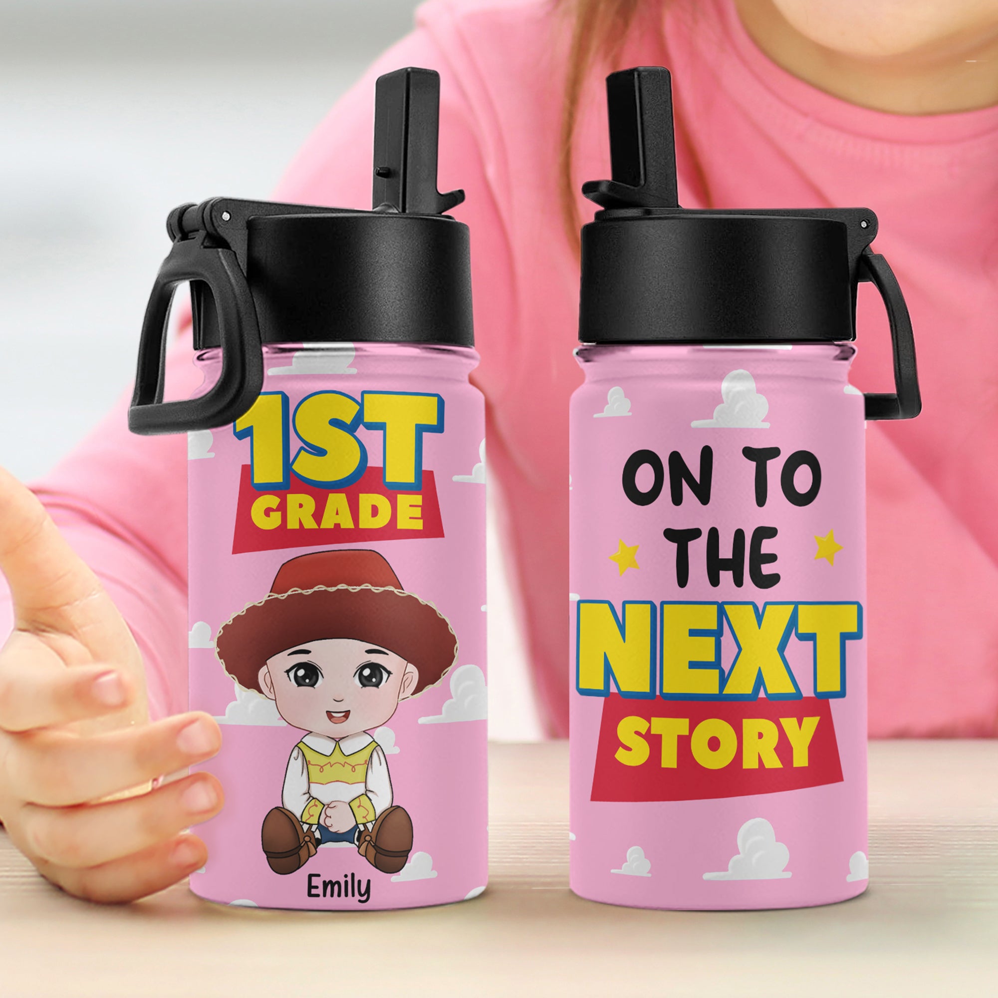 Personalized Gifts For Kid Tumbler 03toqn010724ha Cartoon Character - Tumbler Cup - GoDuckee