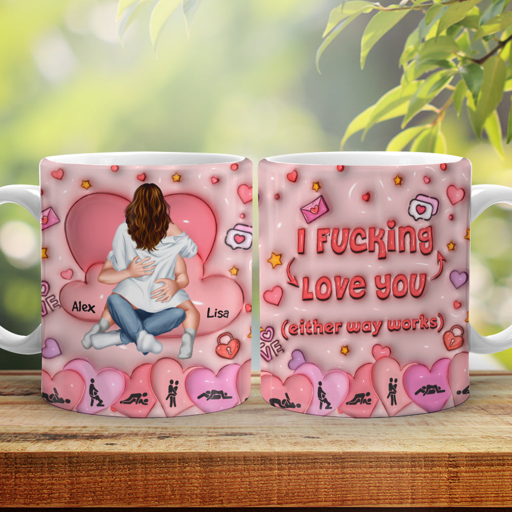 Personalized Gifts For Couple Coffee Mug Naughty Couple 03TOMH041224HH - Coffee Mug - GoDuckee