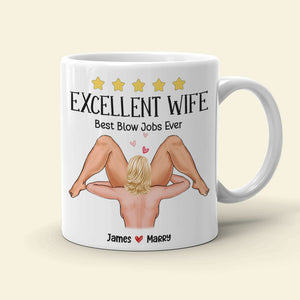 Sizzling Love, You Are Very Excellent, Personalized Coffee Mug For A Sexy Couple, Perfect Gifts for Couples, - Coffee Mug - GoDuckee