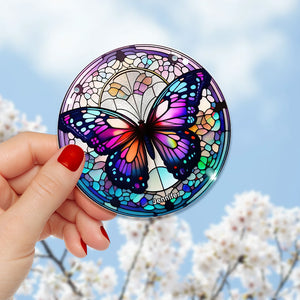 Personalized Vibrant Butterfly Suncatcher Ornament 64ACQN290824 - Ornament - GoDuckee