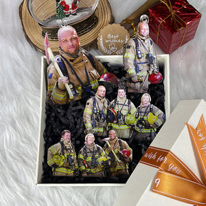 Custom Photo Gifts for Firefighter Team Ornament 126acvp140924 - Ornament - GoDuckee