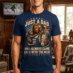 Just a Dad Who Always Came Back With the Milk Shirt - Personalized Gifts For Dads 01tyta140526 - Shirts - GoDuckee