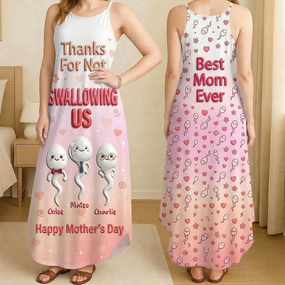 Best Mom Ever Suspender Maxi Dress - Personalized Gifts For Moms 03nadt190326 - Dress - GoDuckee