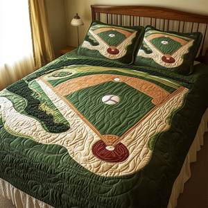 Baseball Stadium Quilt Bed Set - Gifts For Baseball Lovers 03TGLU100725 - Blanket - GoDuckee