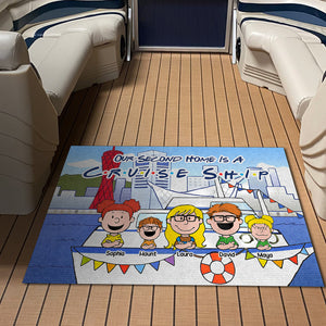 Personalized Gifts For Family Doormat Happy Family In Cruise Ship 03XQLU150125HH - Doormat - GoDuckee