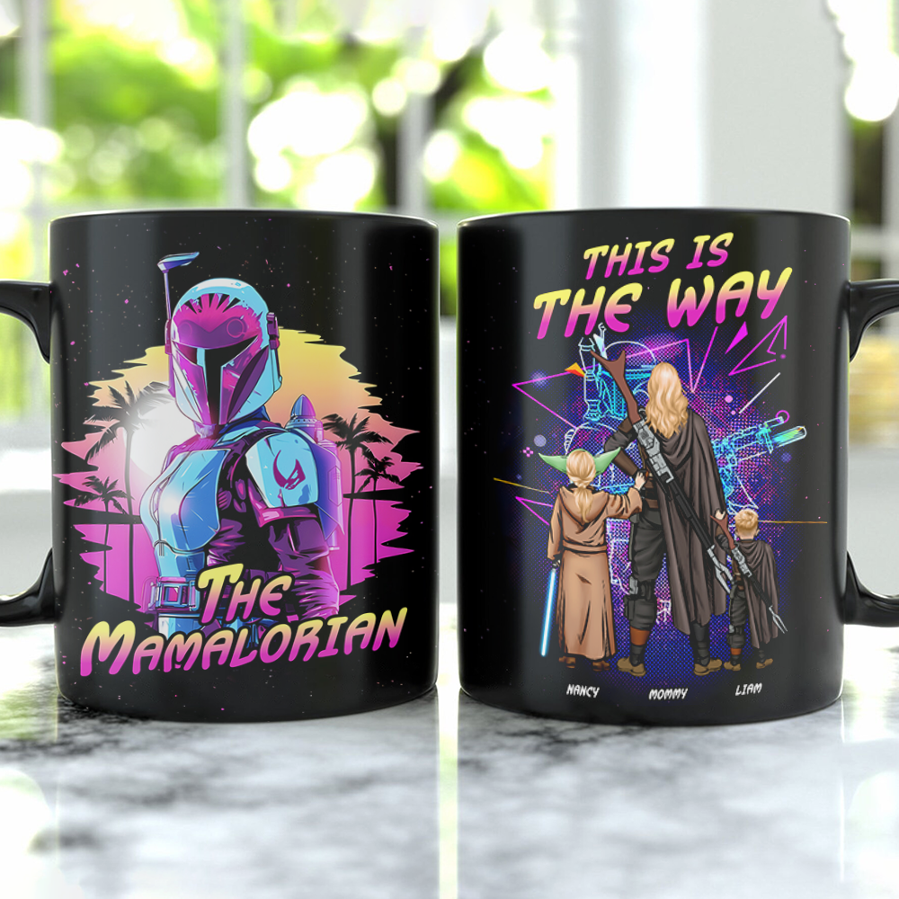 Galaxy Mom Coffee Mug - Personalized Gift For Mom 02QHPU260325HHHG - Coffee Mug - GoDuckee