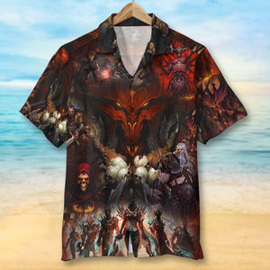 Devil Hawaiian Shirt - GZ-HW-04QHTN140623 - Hawaiian Shirts - GoDuckee