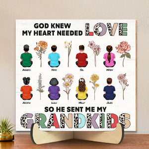 Personalized Gifts For Grandparents Wood Sign God Knew My Heart Needed Love 03ACDT010324TM - Wood Signs - GoDuckee