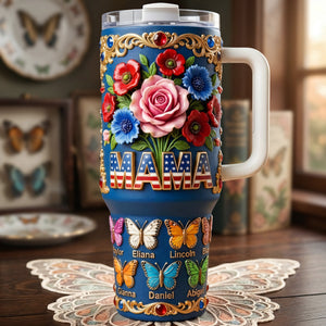 USA Grandma Mama Tumbler - Personalized Gifts For Grandma and Mama 04tyta020426 - Tumbler Cup - GoDuckee