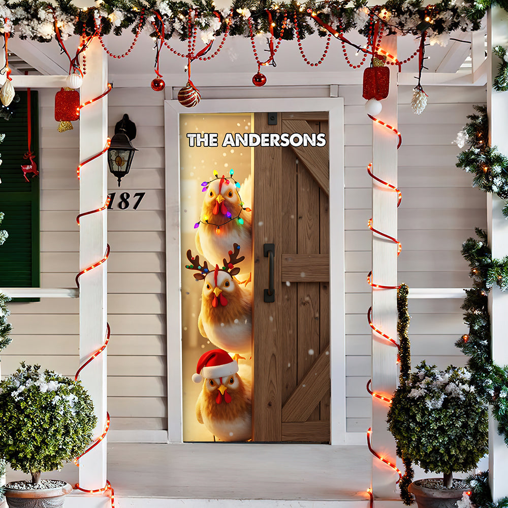 Farm Animals Door Cover - Personalized Gifts For Family 01pgta220825 - Door Covers - GoDuckee