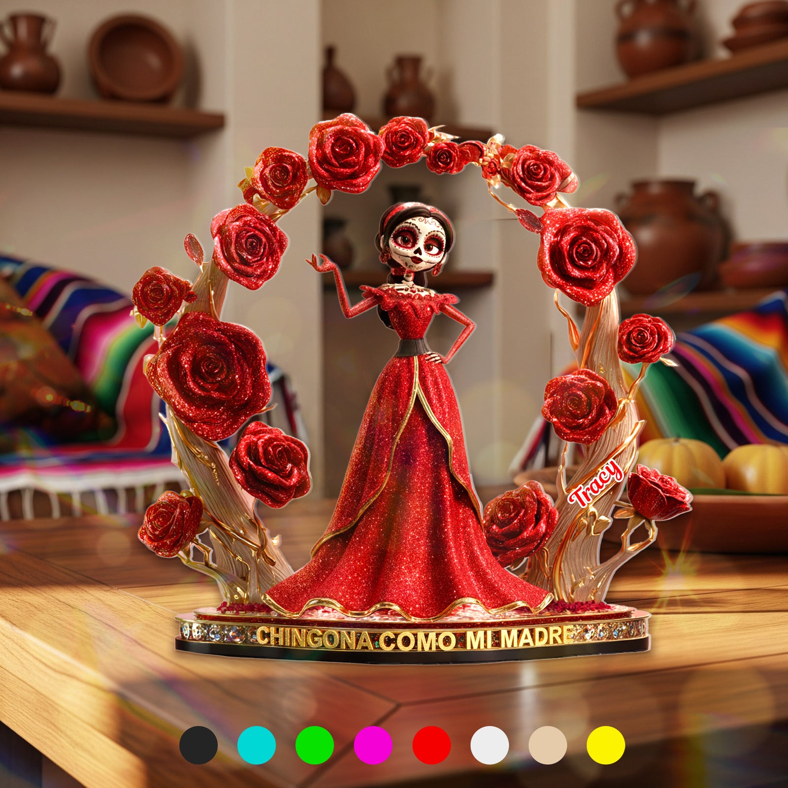 Personalized Halloween Gift For Hispanics And Latinos Acrylic Plaque 01tgmg300825 - Shaped Plaques - GoDuckee