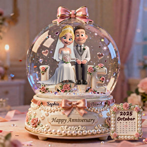 Romantic Wedding Couple Acrylic Plaque - Personalized Gifts For Couples 06TGLU220126 - Shaped Plaques - GoDuckee