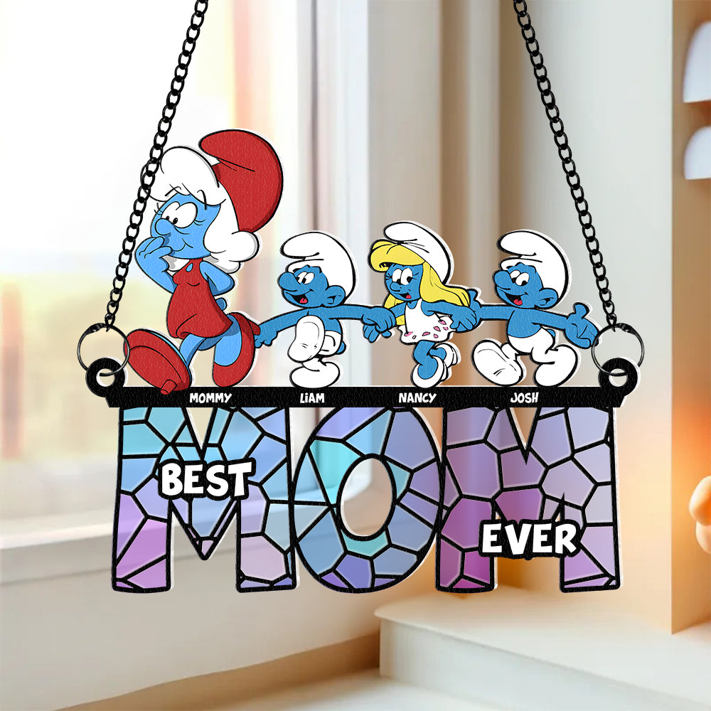 Personalized Gifts For Mom Suncatcher Window Hanging Ornament 03OHPU240424 Mother's Day - Ornaments - GoDuckee