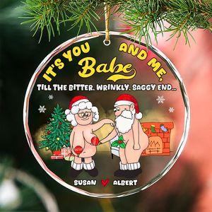 Personalized Gifts For Couple Christmas 10acpu290724 You And Me - Ornament - GoDuckee