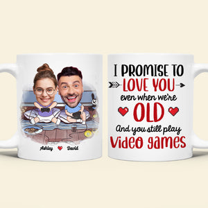 Personalized Gift For Couple Mug I Promise To Love You - Coffee Mug - GoDuckee