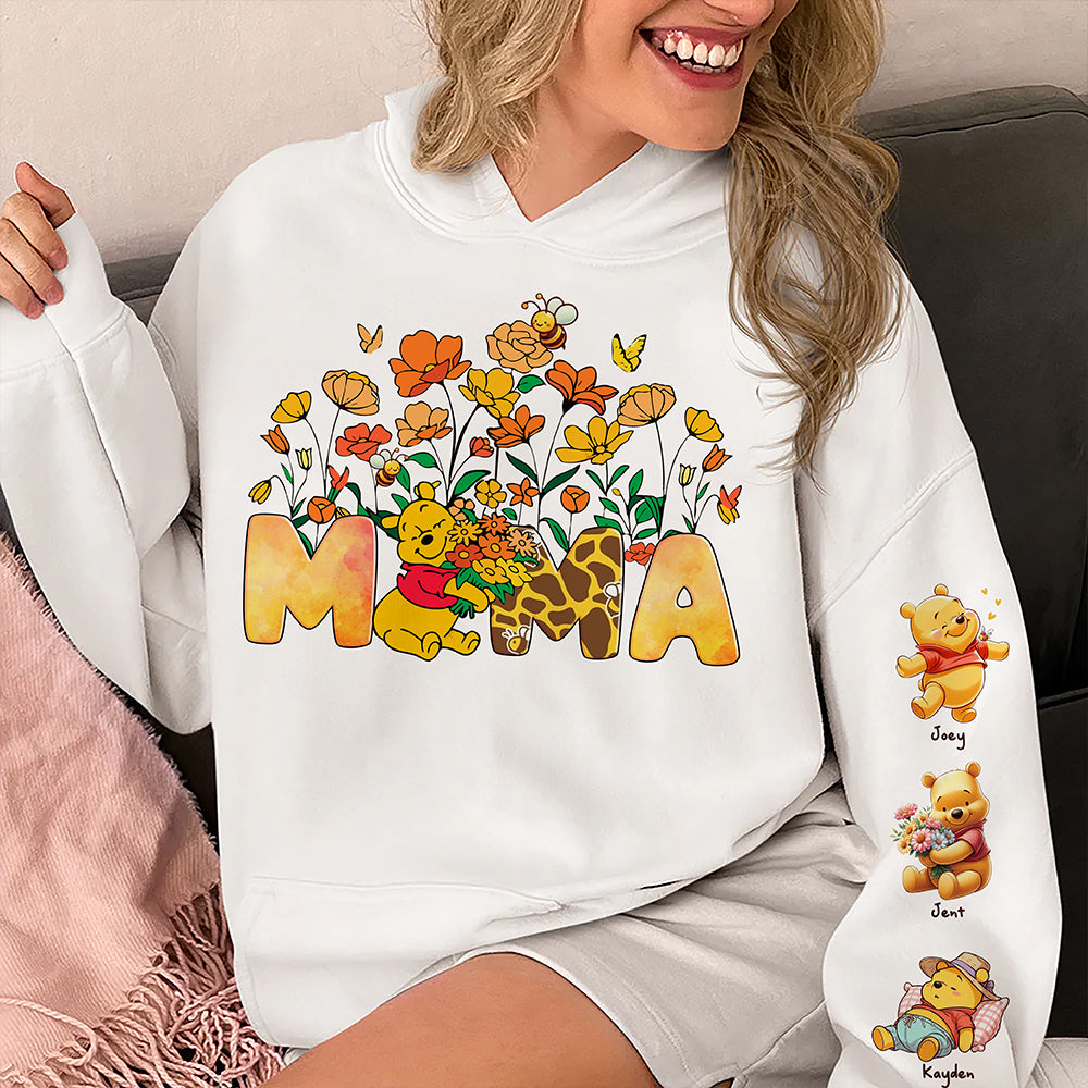 Personalized Gift For Mom Shirt, Cute Yellow Bear Cub 03QHLU070325 - AOP Products - GoDuckee